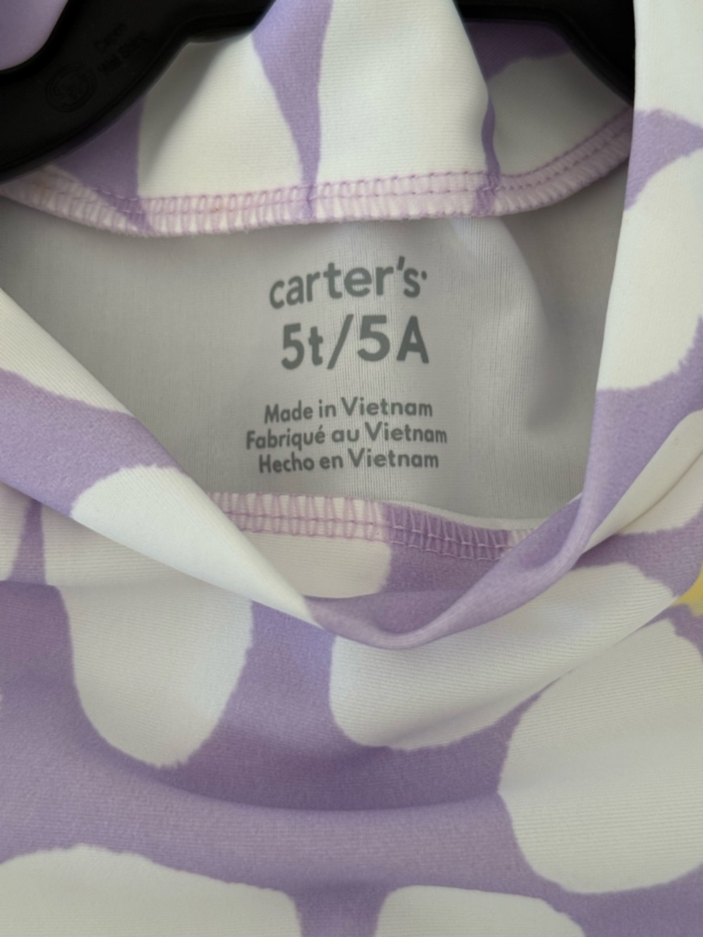 Carter's Lavender Daisy Print Rashguard Set - Picture 3 of 4
